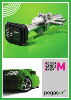Pegasor M sensor brochure