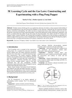Gas Laws, 5E Inquiry, Charles` Law, Boyle`s Law, Gay