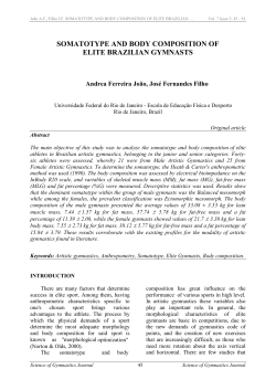 somatotype and body composition of elite brazilian gymnasts