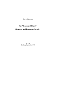 Germany and European Security