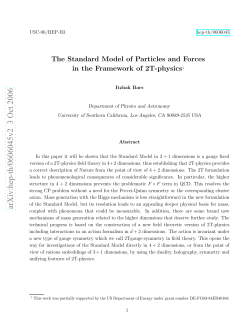 The Standard Model of Particles and Forces in the Framework of 2T