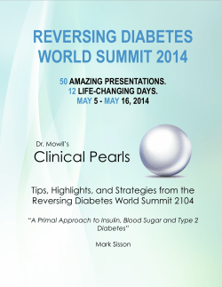 reversing diabetes world summit 2014