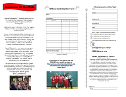 Inspiration 5K Run/Walk - Calvert County Special Olympics