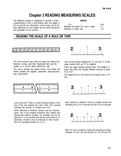 Chapter 3 READING MEASURING SCALES