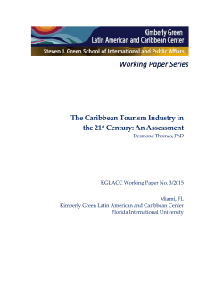 The Caribbean Tourism Industry in the 21st Century: An Assessment