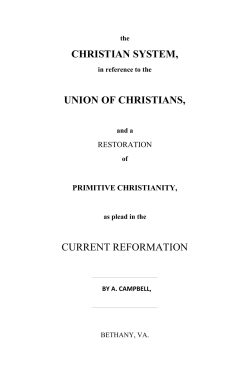 The Christian System - International College of the Bible