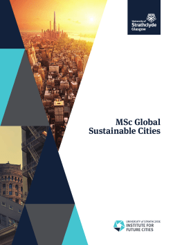 MSc Global Sustainable Cities