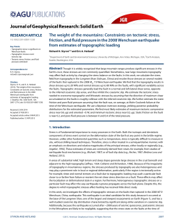 The weight of the mountains: Constraints on tectonic stress, friction