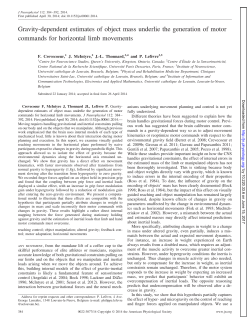 Gravity-dependent estimates of object mass underlie the generation