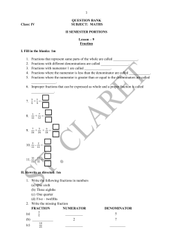 IV Maths (II SEM)