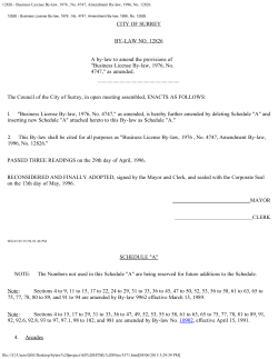 12826 - Business License By-law, 1976 , No. 4747