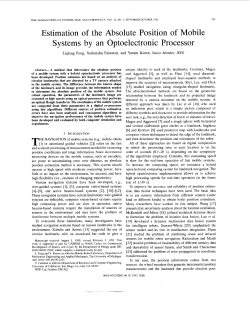 Estimation of the absolute position of mobile systems by an