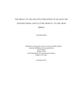 The Impact of the Negative Perception of Islam in the