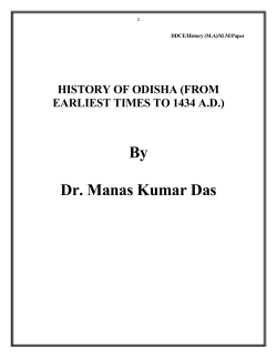 Paper 16 History of Odisha