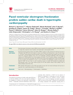 Paced ventricular electrogram fractionation predicts sudden cardiac