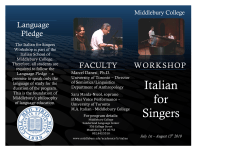 Italian for Singers