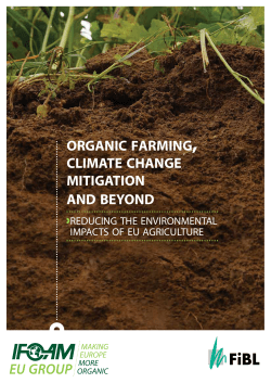 organic farming, climate change mitigation and beyond