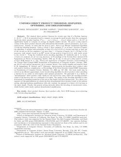 uniform direct product theorems: simplified, optimized
