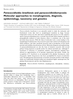 Paracoccidioides brasiliensis and paracoccidioidomycosis