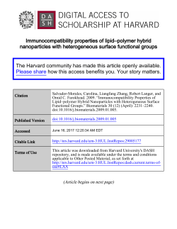 Immunocompatibility properties of lipid&ndash;polymer hybrid