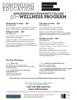 continuing education - Kingsborough Community College