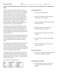 Borrowing on Margin Name Pd ______ Directions: Read the