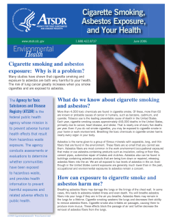 Cigarette smoking and asbestos exposure