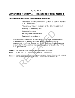American History I &mdash; Released Form QID: 1