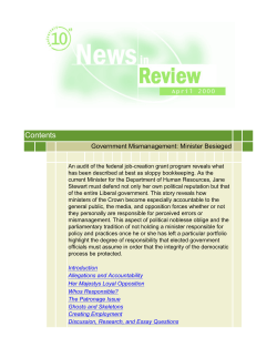 Government Mismanagement: Minister Besieged - Contents
