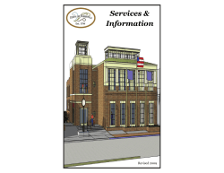 Service Booklet - Town of Farmville