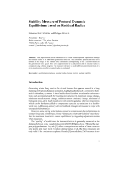 Stability Measure of Postural Dynamic Equilibrium based on