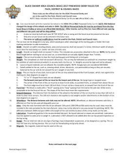 2006 Pinewood Derby rules.cdr