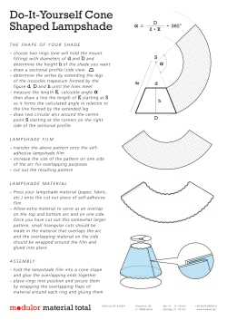 Do-It-Yourself Cone Shaped Lampshade
