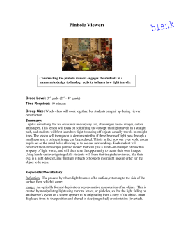 Activity 3 Pinhole Viewers