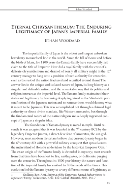 Eternal Chrysanthemum: The Enduring Legitimacy of Japan`s
