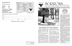 2009 Winter Horizons - Three Rivers Land Trust