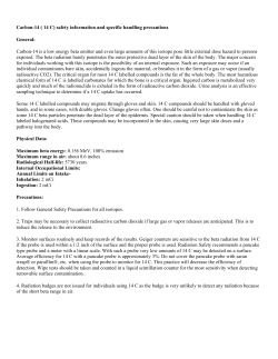Radioisotope C-14 Safety Information