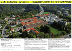 Marly - Switzerland - europan 12 REDEVELOPMENT OF THE