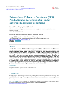 Extracellular Polymeric Substance (EPS)