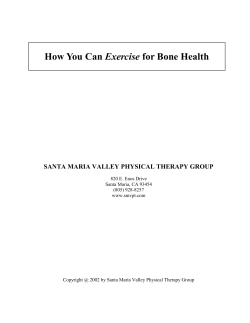 How You Can Exercise for Bone Health