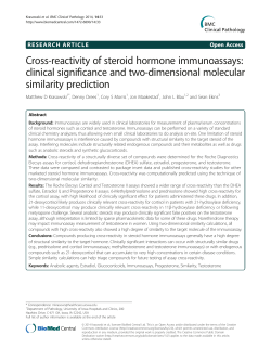Cross-reactivity of steroid hormone immunoassays: clinical