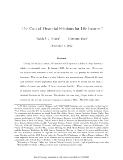 The Cost of Financial Frictions for Life Insurers