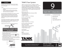 TANK`S Fare System