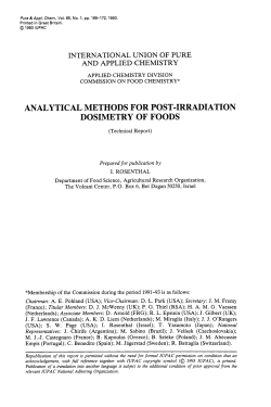 ANALYTICAL METHODS FOR POST