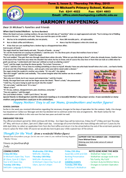 here - St Michael`s Primary School Kaleen, ACT 2617