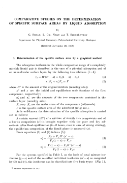 COMPARATIVE STUDIES ON THE DETERMINATION OF SPECIFIC