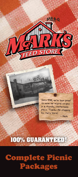 Complete Picnic Packages