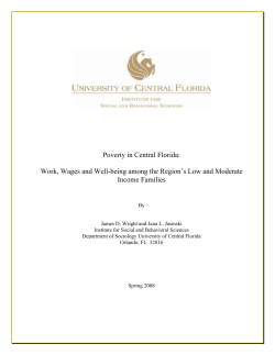 Poverty in Central Florida - UCF College of Sciences