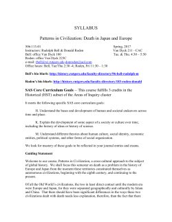 Patterns in Civilization: Death in Japan and Europe