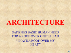 satisfies basic human need for a roof over one`s head
